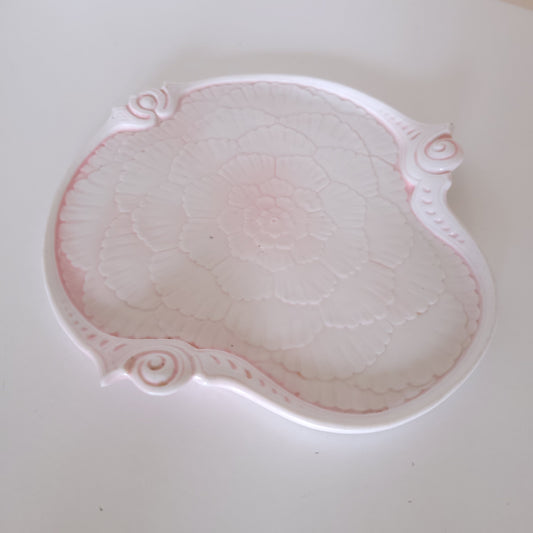 Coupe en porcelaine rose, époque Art Nouveau