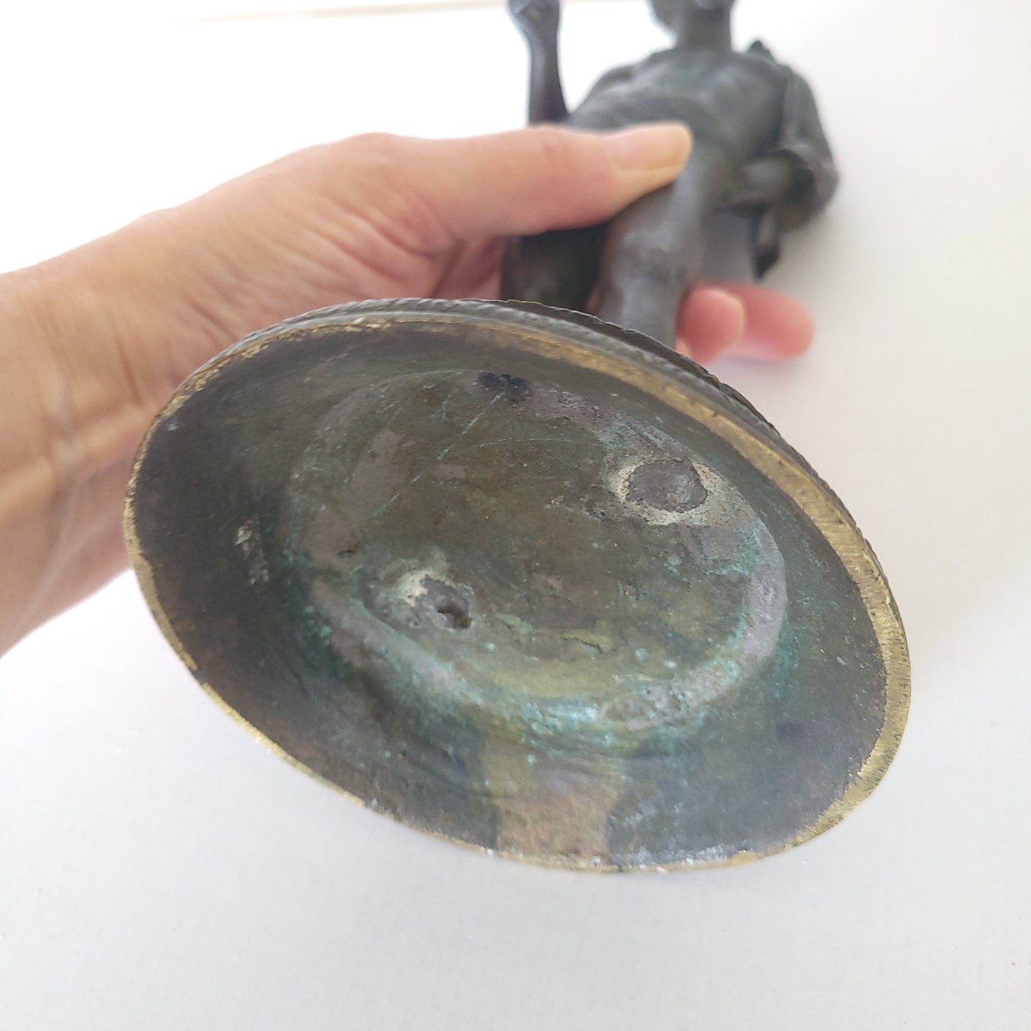 Sculpture représentant Narcisse, en bronze, début 20ème