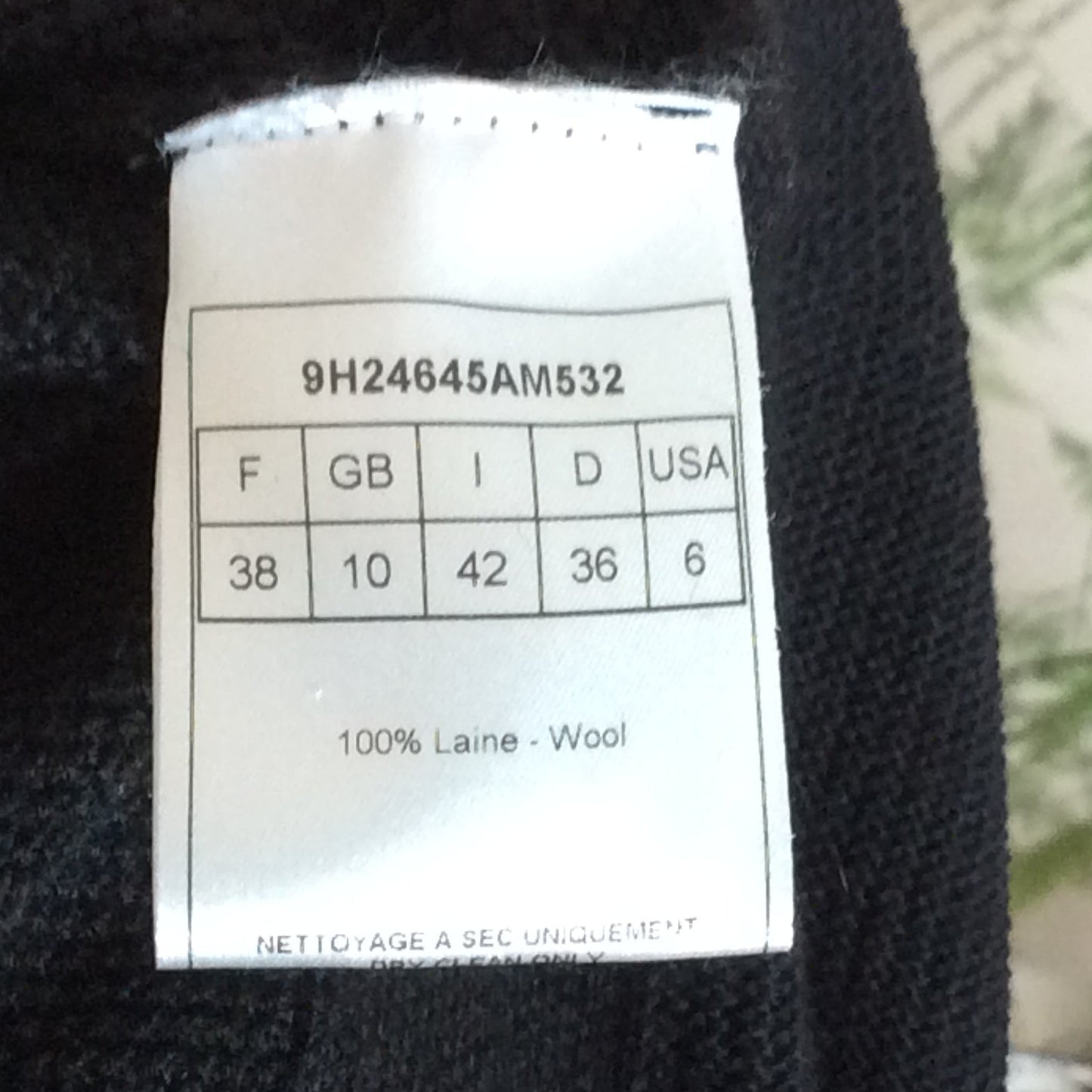 Robe noire CHRISTIAN DIOR