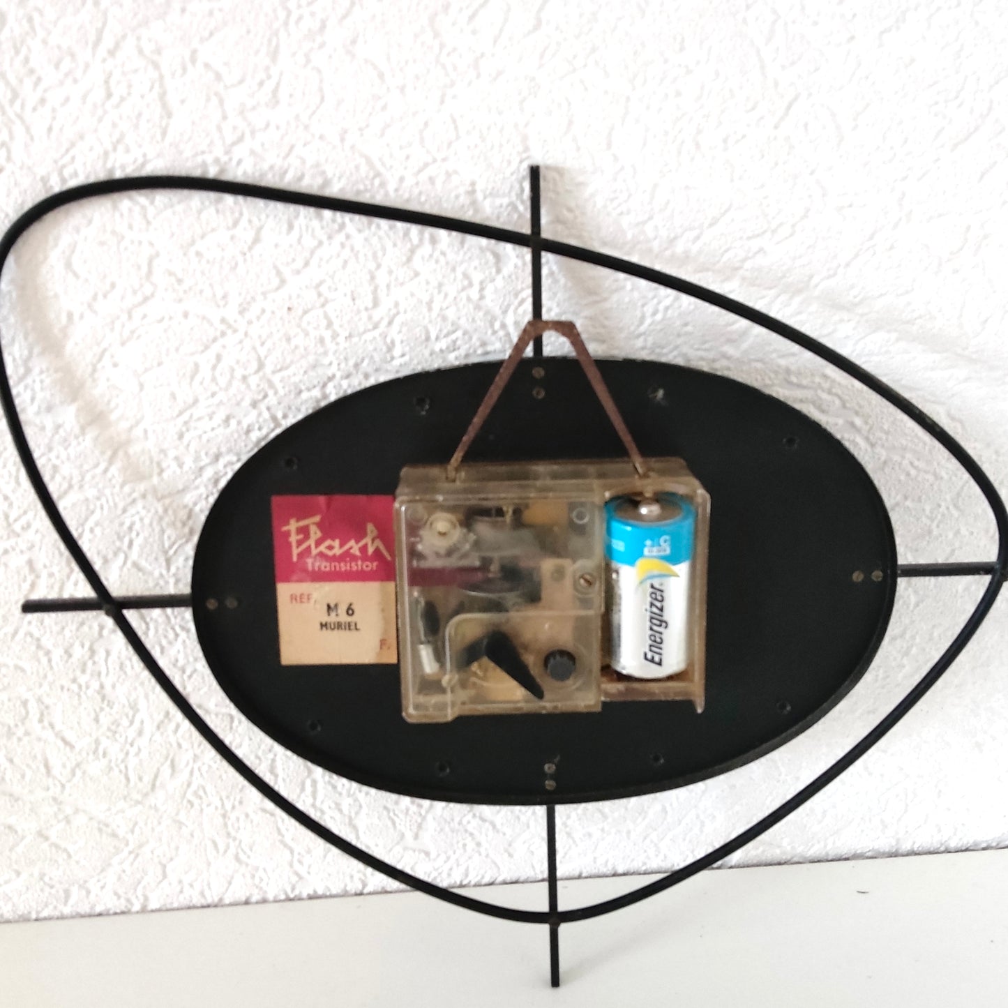 Horloge murale métal. Année 60