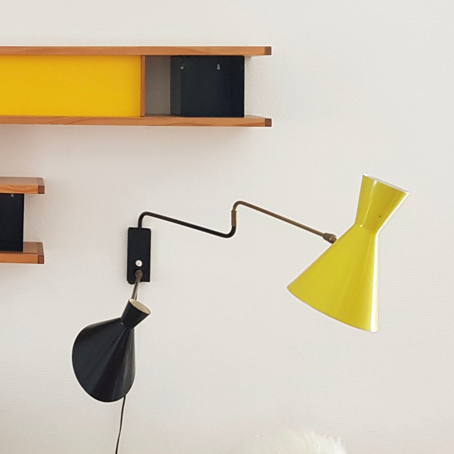 Luminaire, applique métal, années 60