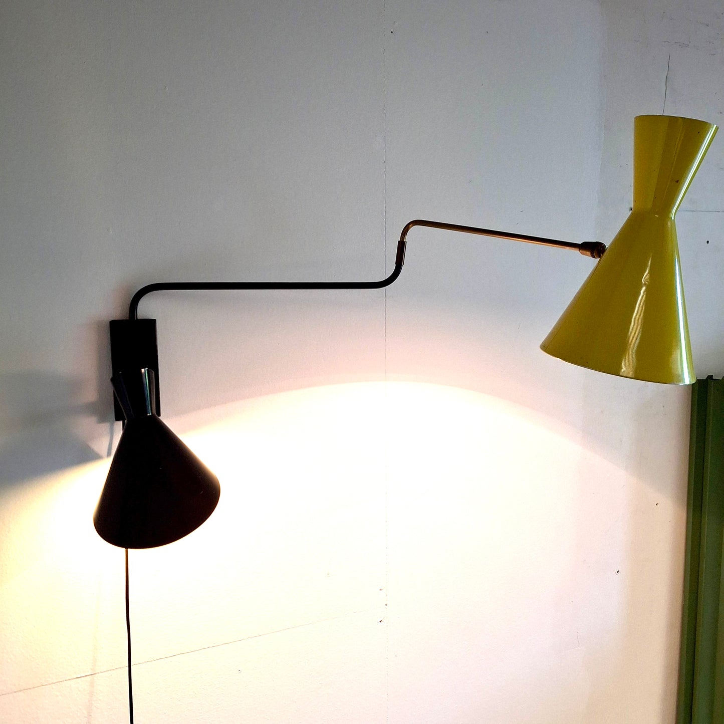 Luminaire, applique métal, années 60