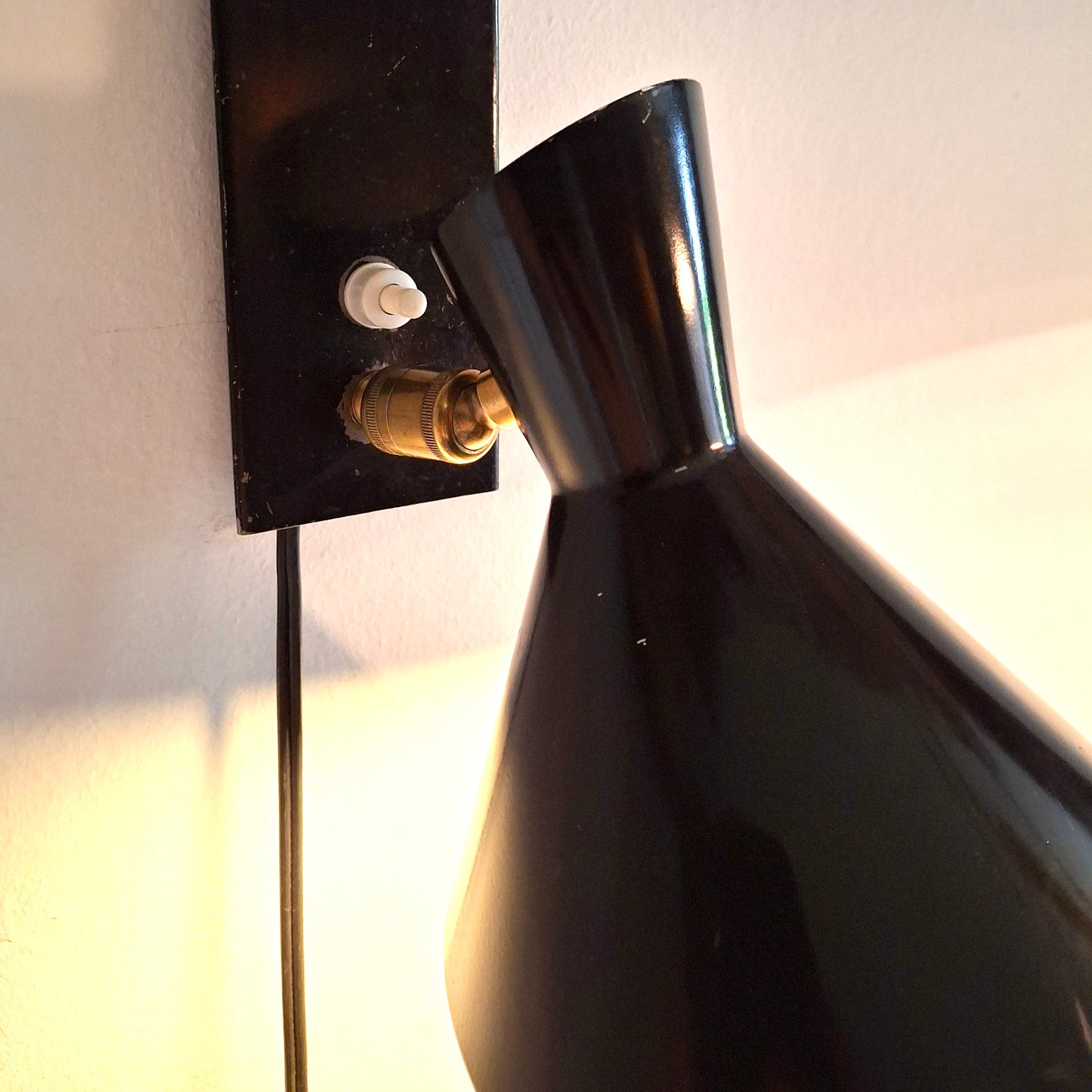 Luminaire, applique métal, années 60