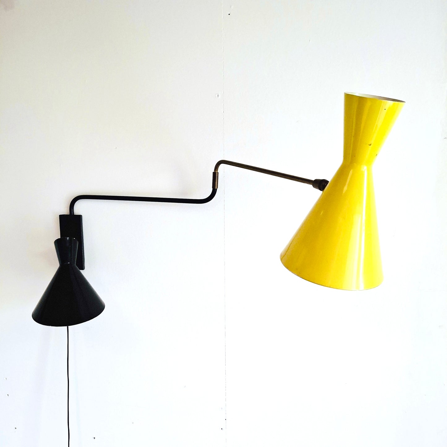 Luminaire, applique métal, années 60