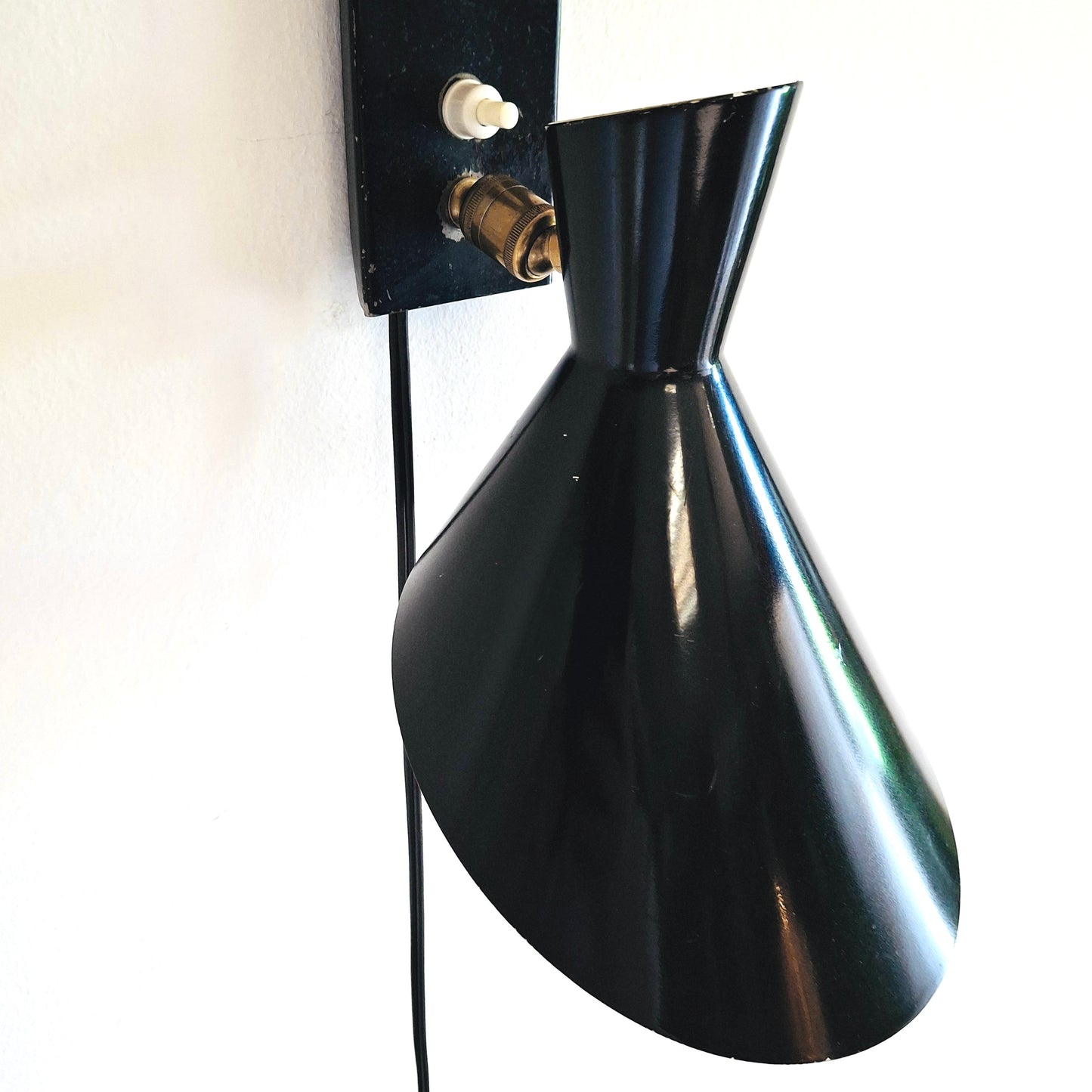 Luminaire, applique métal, années 60