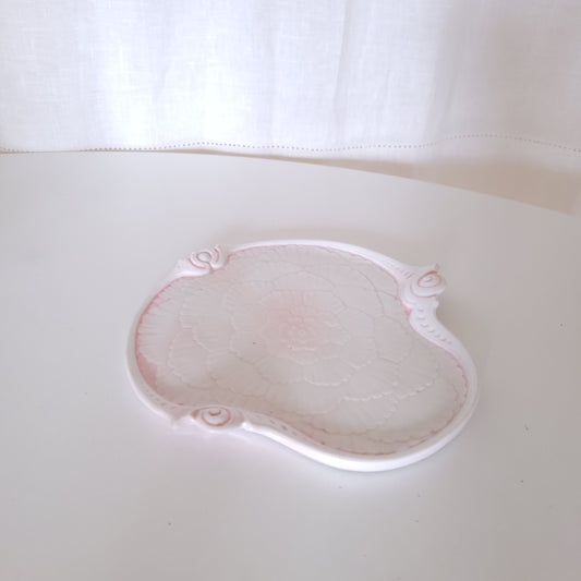 Coupe en porcelaine rose, époque Art Nouveau