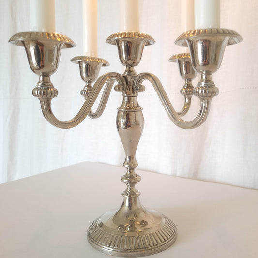 Chandelier argenté années 60