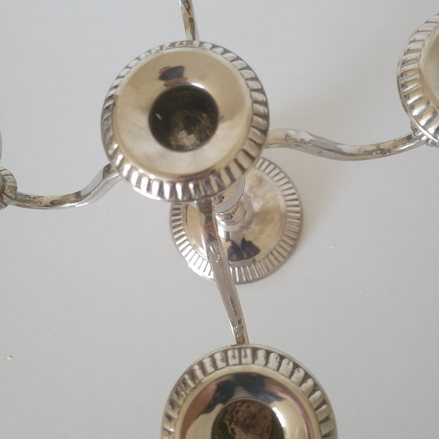 Chandelier argenté années 60