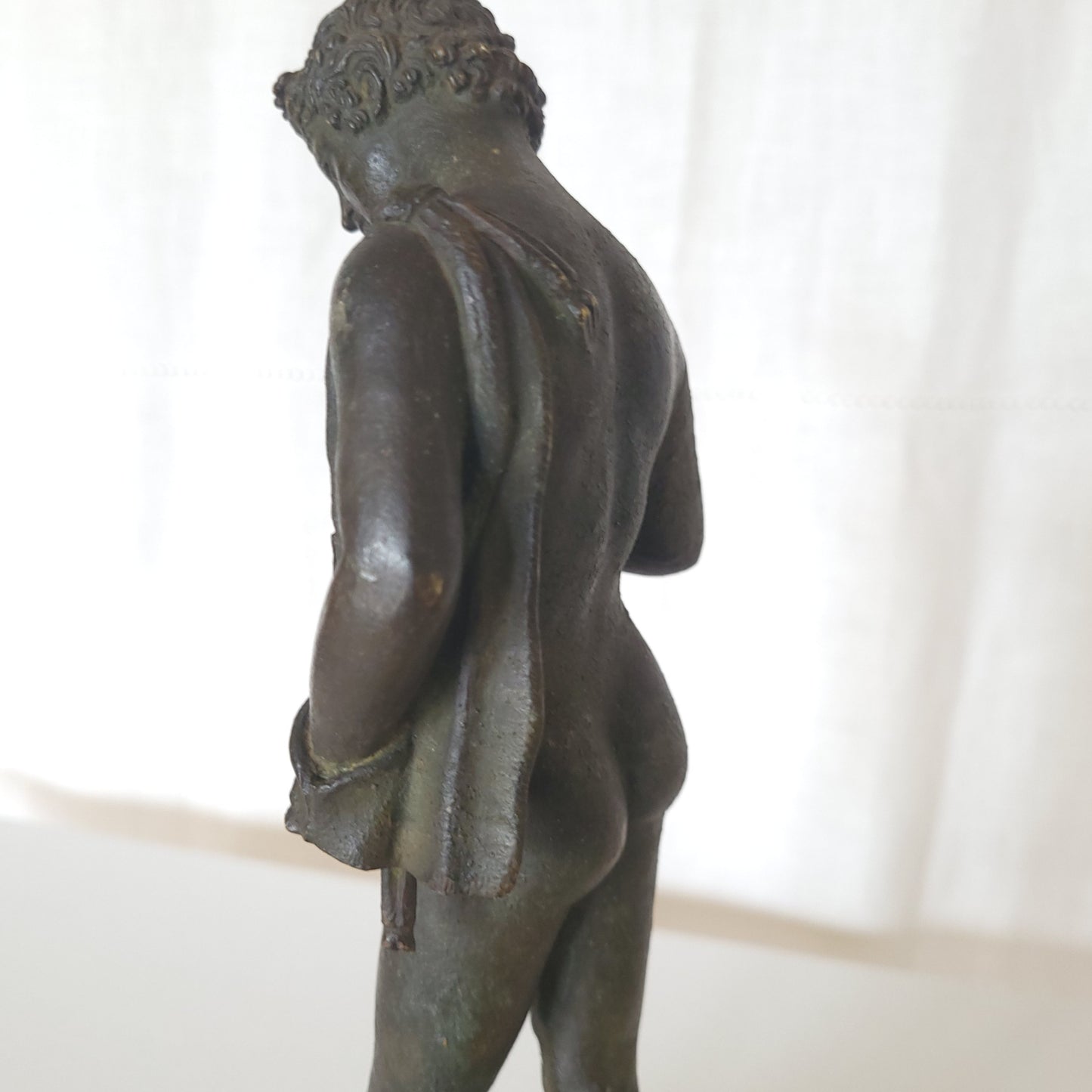 Sculpture représentant Narcisse, en bronze, début 20ème