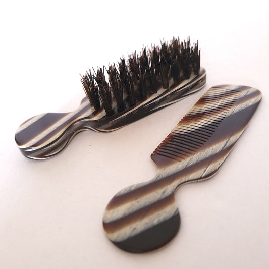 Brosse et peigne à barbe époque Art déco