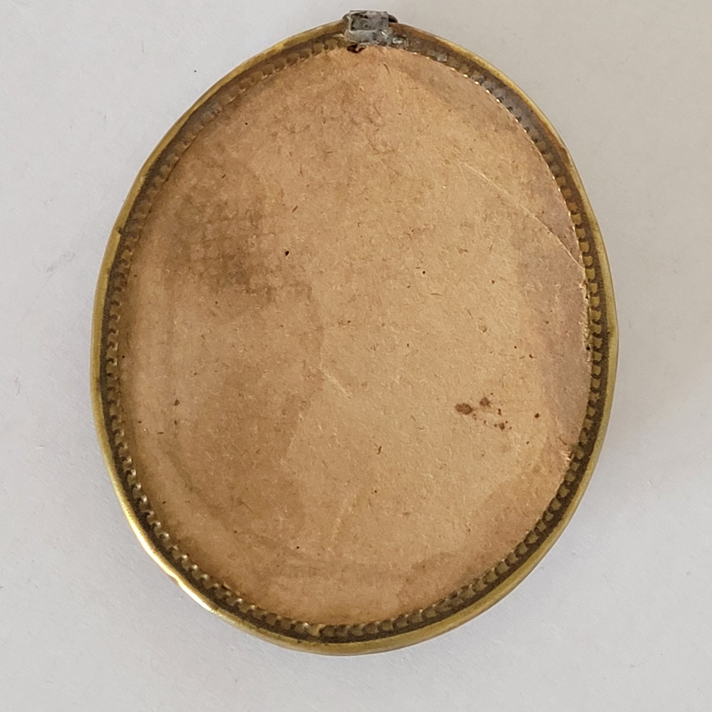 Petit cadre religieux en verre bombé