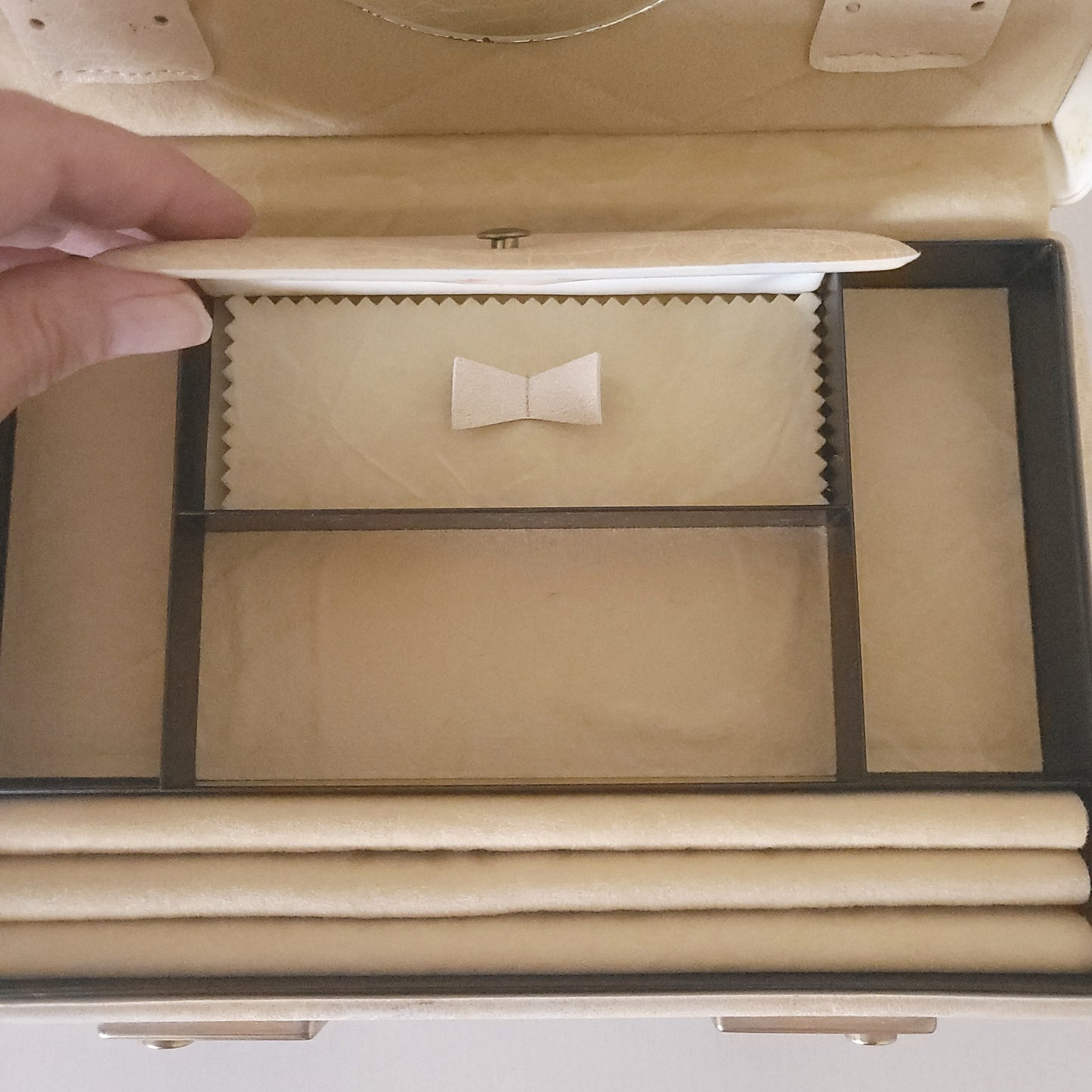 Mallette à bijoux en skaî. Années 70