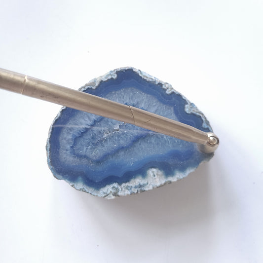 Porte stylo en agate