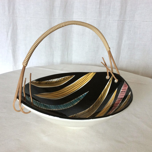 SCHRAMBERG, coupe en céramique colorée.