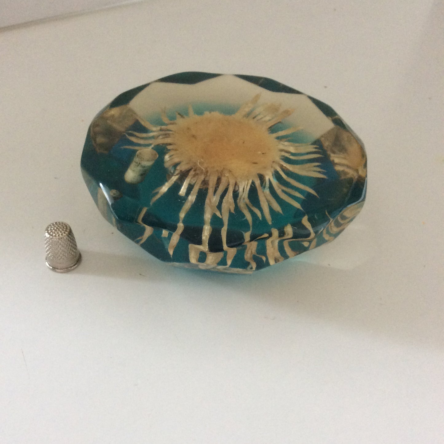 Porte stylo en résine. Année 60.