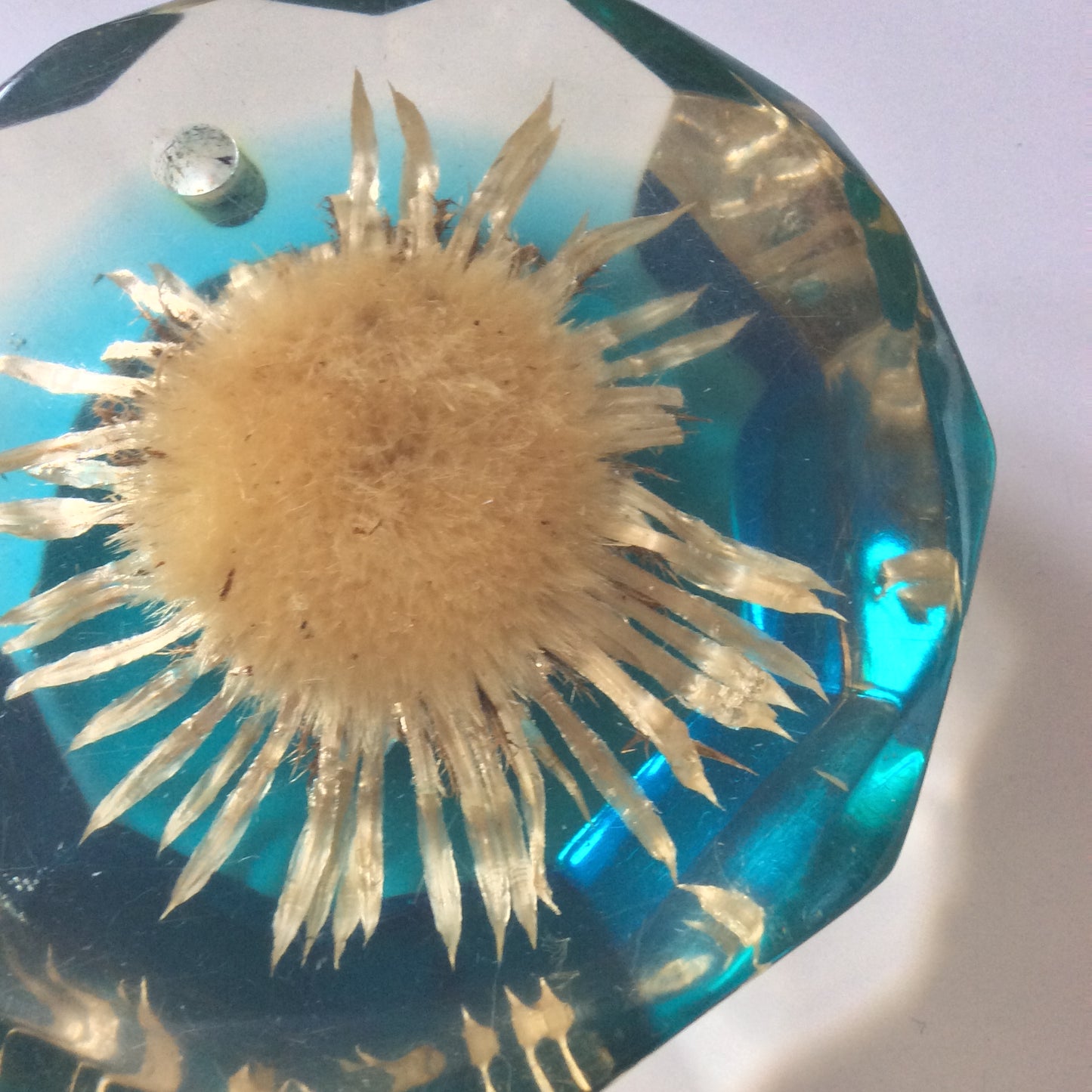 Porte stylo en résine. Année 60.