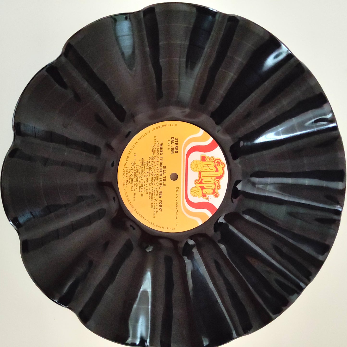 Corbeille disque vinyle, années 70