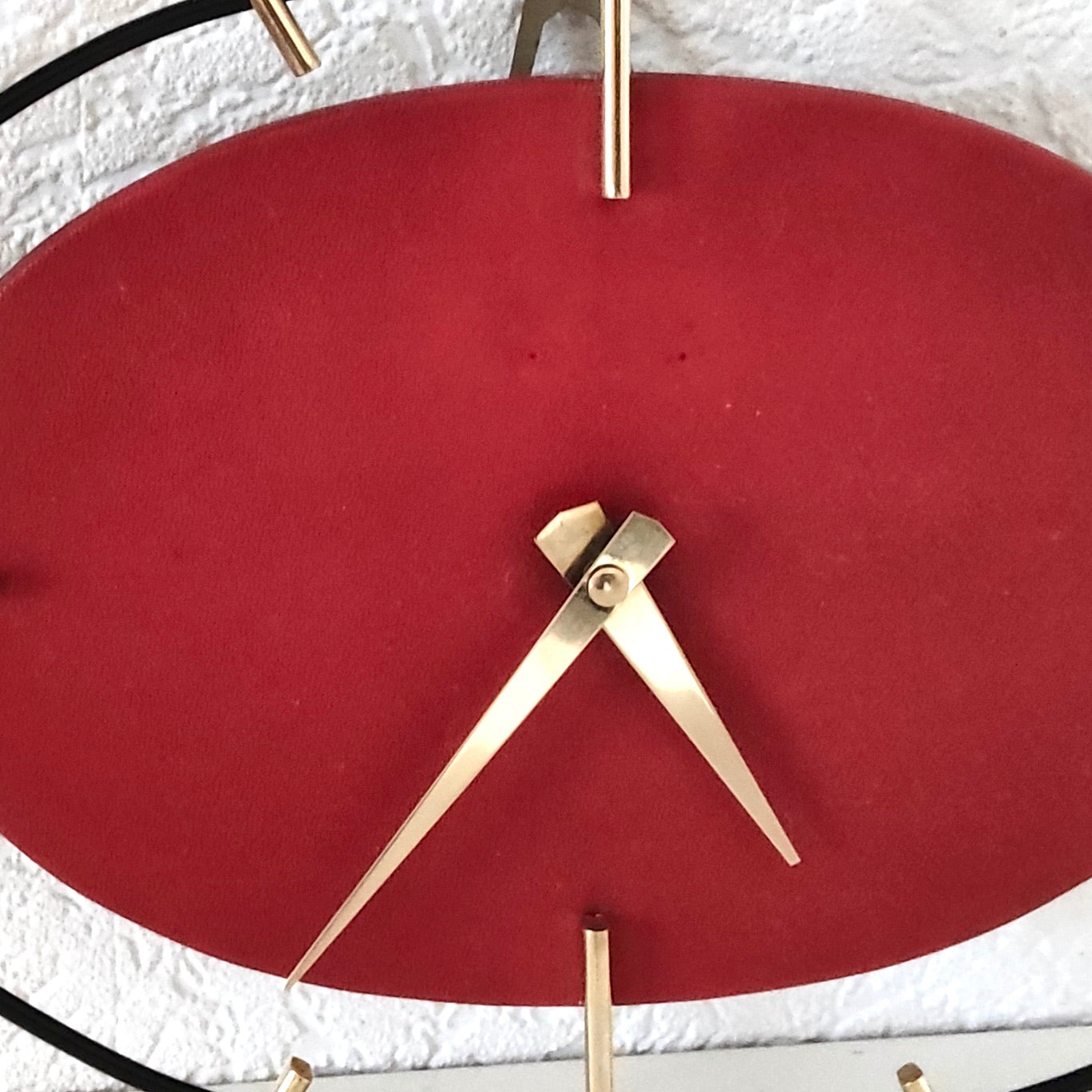 Horloge spirale métal, années 60