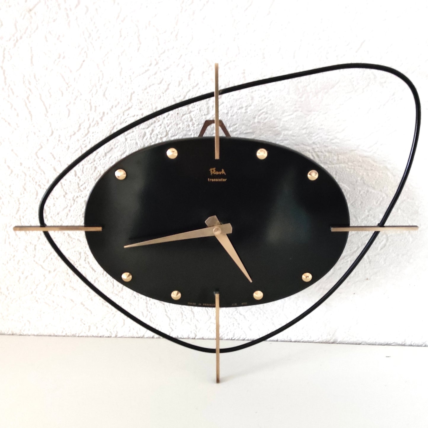 Horloge murale métal. Année 60