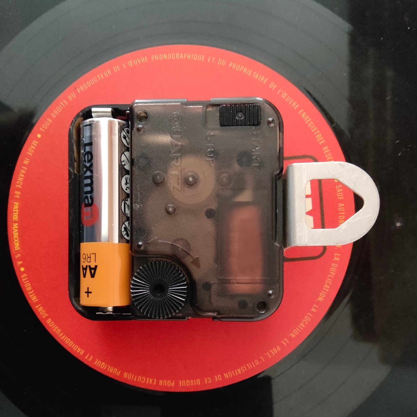 Horloge mural disque LA VOIX DE SON MAÎTRE