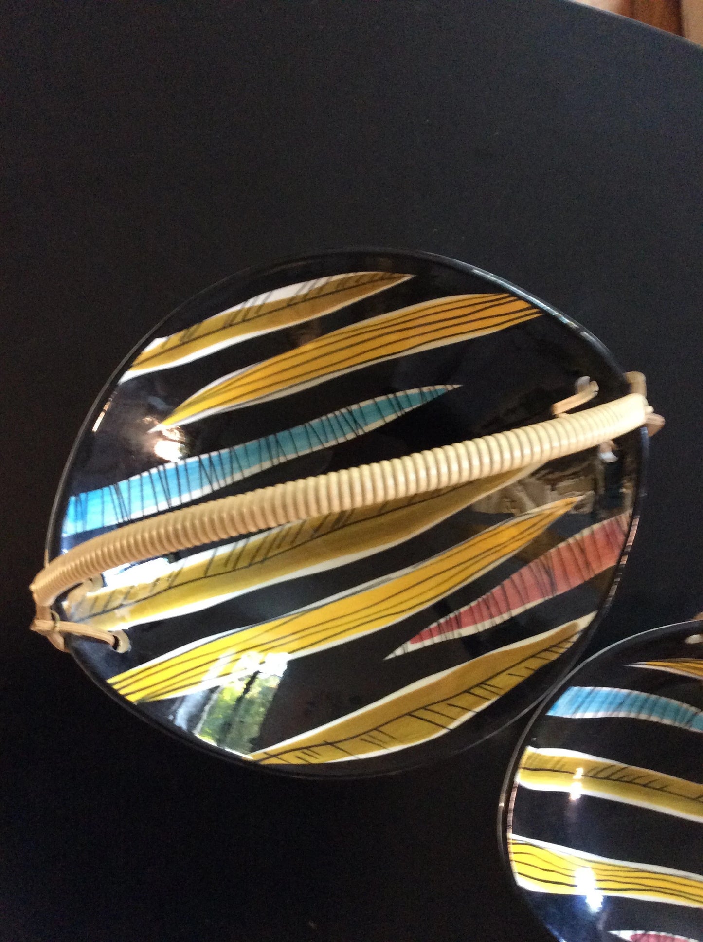 SCHRAMBERG. Set de 2 coupes en céramique colorée