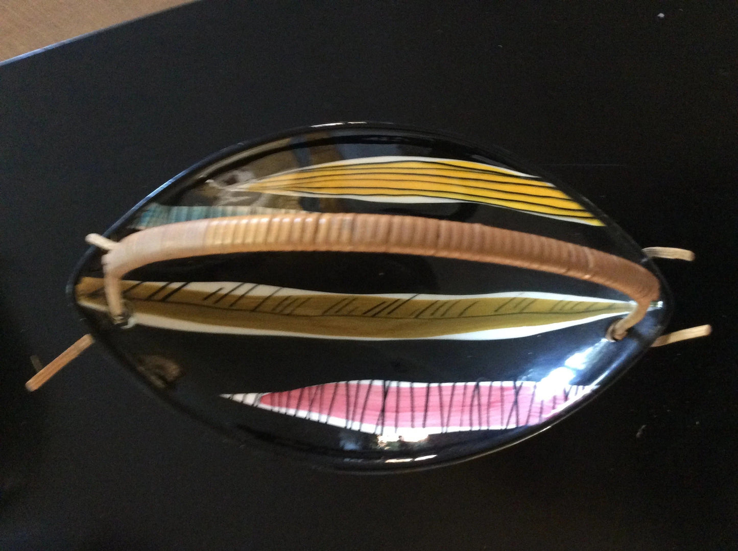 SCHRAMBERG. Set de 2 coupes en céramique colorée